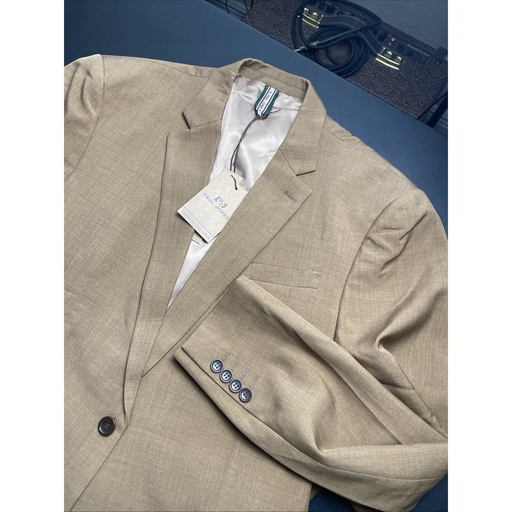 PJ PAUL JONES Camel Brown XL Blazer NEW w/ tags Single button NEW NEW NEW